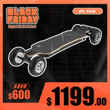 Tynee Explorer Pro Belt Motor All Terrain Off Road Electric Skateboard Black Friday Sale