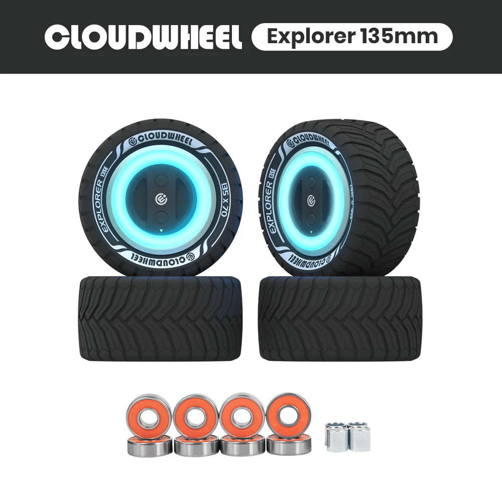 CLOUDWHEEL Explorer 135mm Urban All Terrain Off Road Electric Skateboa ...