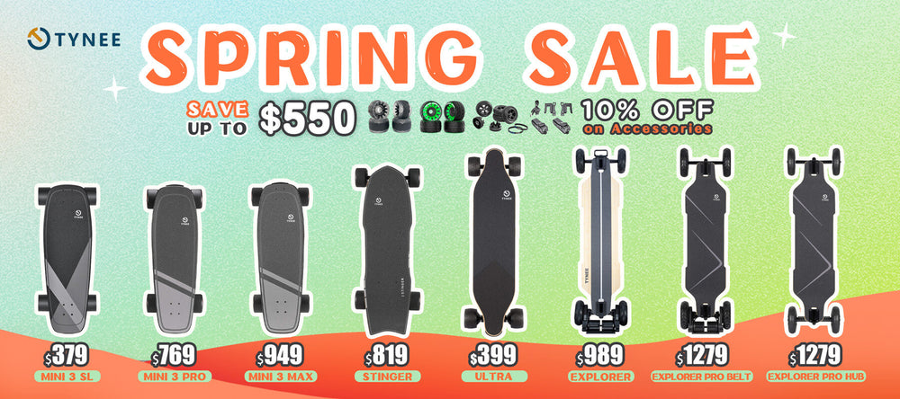 Tynee Board Electric SkateboardLongboard 2025 Spring Sale
