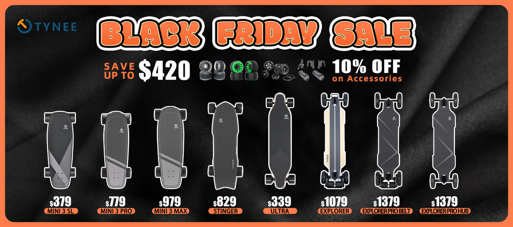 Tynee Board Electric Skateboards 2024 Black Friday Sale