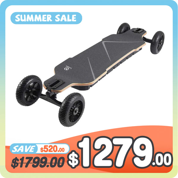 Tynee Explorer Pro Hub Motor All Terrain Off Road Electric Skateboard Summer Sale