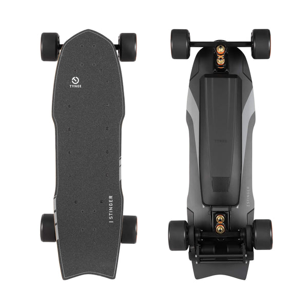 Tynee stinger double kingpin truck electric skateboard with boosted board wheels