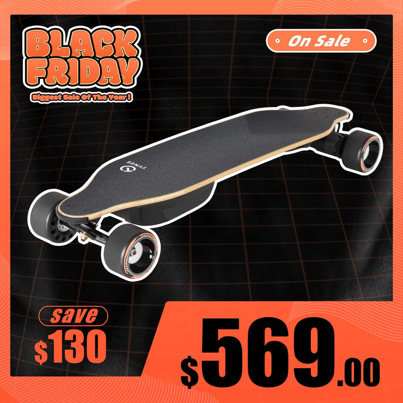 Tynee Ultra Best Comfortable Belt Motor Electric Skateboard Black Friday Sale