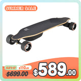 Tynee Ultra Best Flexible Deck Belt Motor Electric Skateboard With 105 Boosted Board Wheels